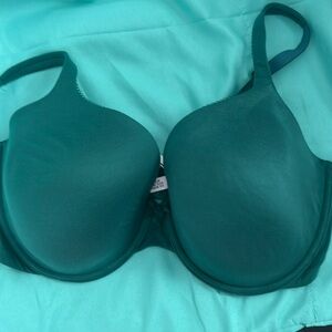 VS green underwire bra.   38DD